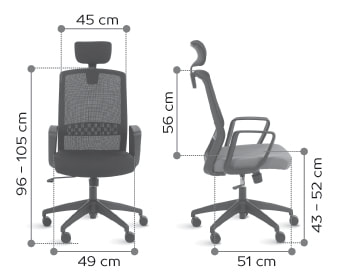 Accoudoirs 4D pour chaise de bureau ergonomique - Prosiege
